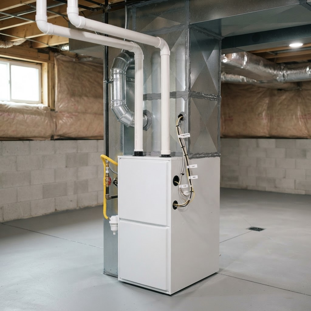 High-efficiency furnace swap — after